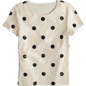 J. Crew Sequin Top